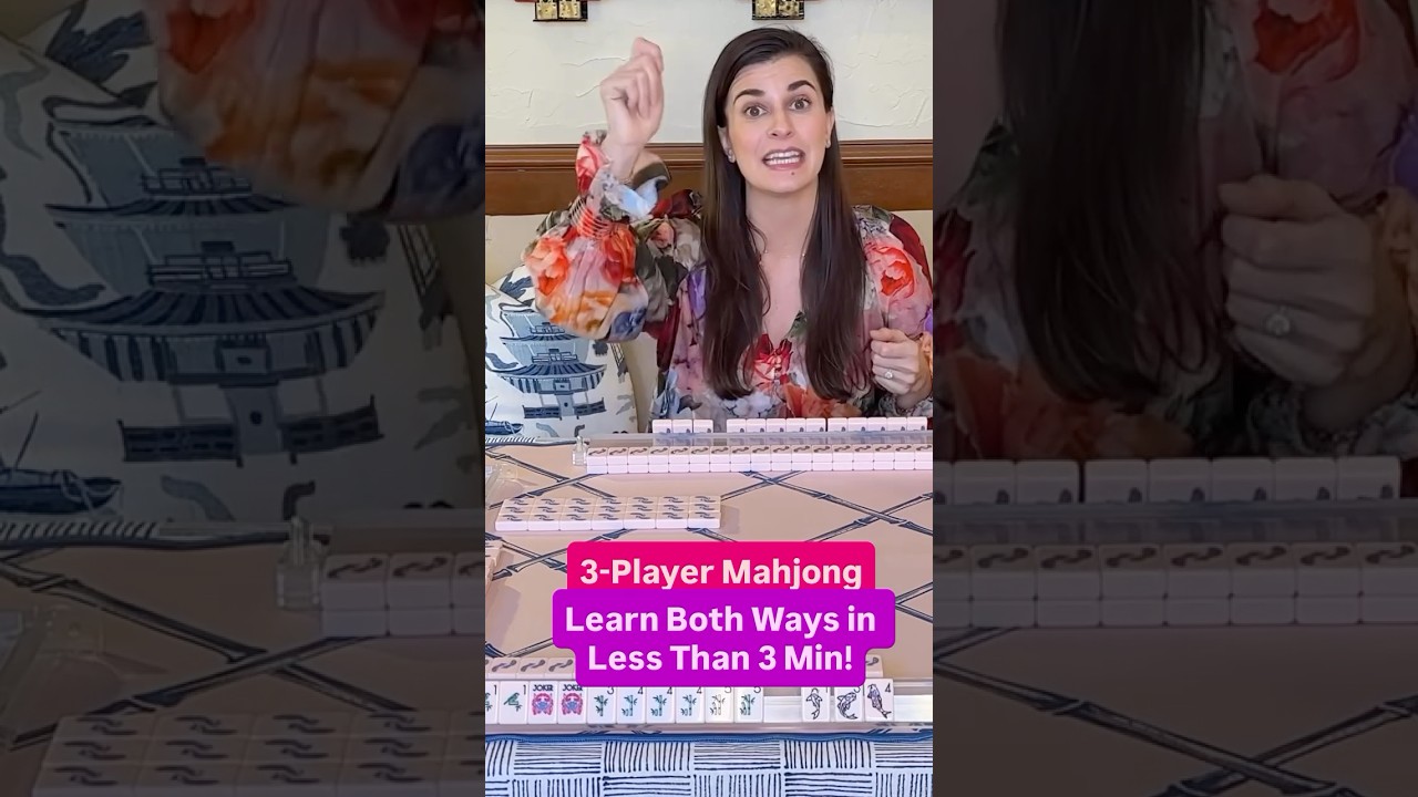 How to play 3-player mahjong in the next 3 minutes! There are two ways to play mahj with 3 people.