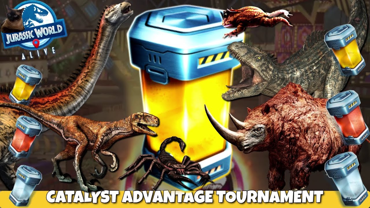 FIRST EVER! CATALYST ADVANTAGE TOURNAMENT!! | All New Jurassic World Alive 2.23