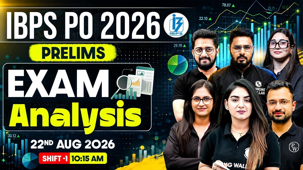 IBPS PO 2026 Prelims Exam Analysis | Shift 1 (22 Aug) | Difficulty Level, Good Attempts & Questions