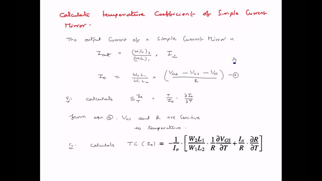 Temperature Sensitivity Analysis of Current Mirrors