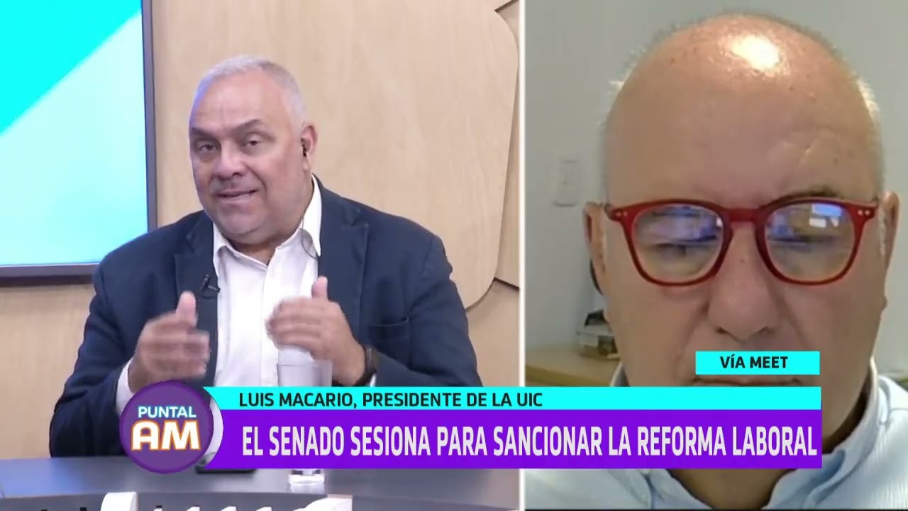 Luis Macario, presidente de la UIC: el senado sesiona para sancionar la reforma laboral