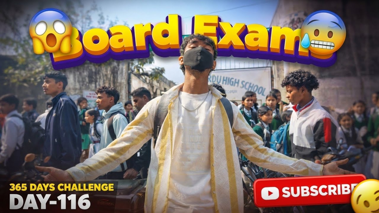 Board Exams Ka Pehla Din !(Fully Exhausted...🤕) 