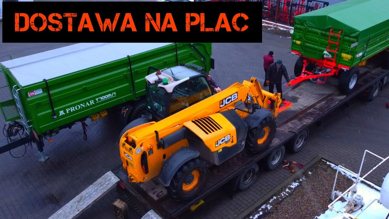 Dostawa i rozładunek przyczepy PRONAR PT612L - Agropol Zakrzewo - movemeadek