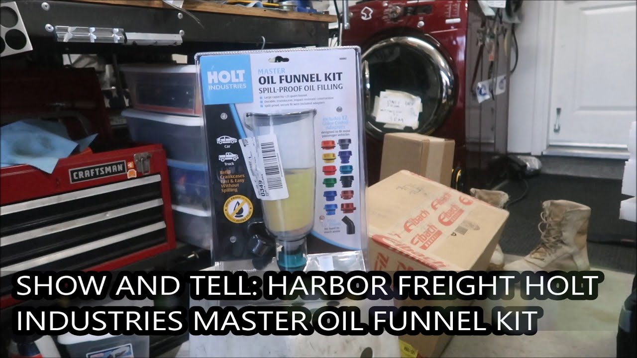 Show and Tell: Harbor Freight Holt Industries Master Oil Funnel Kit