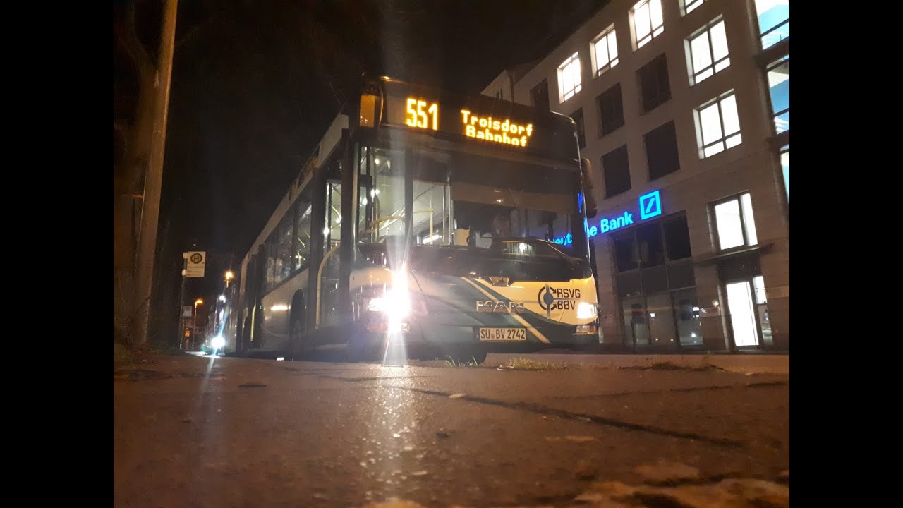 [Sound] 2742 MAN Lion´s City A40 Euro 6 Voith Baujahr 2015 Kickdown Mit Hydrolüfter Im Winter Teil 1
