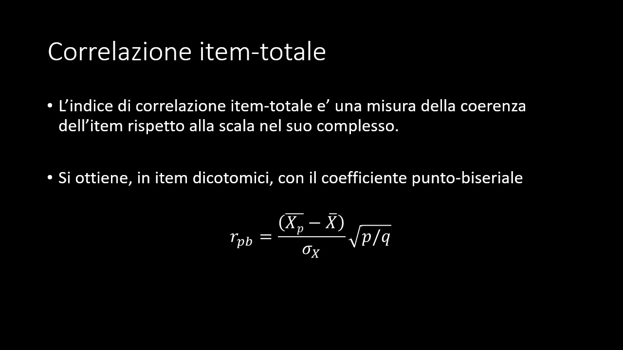 Analisi degli item