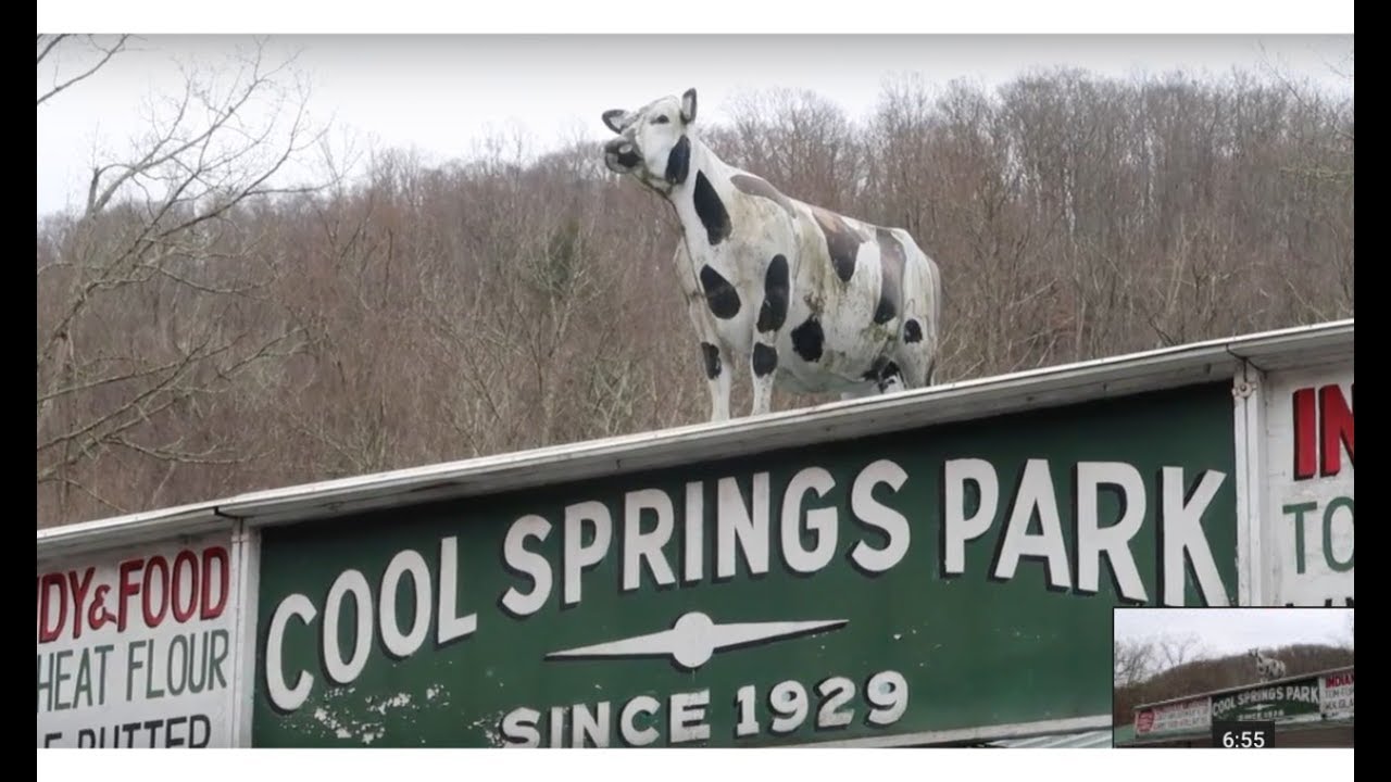 Route 50 Cool Springs Park Rowlesburg WV Unique Roadside Attraction Farm Equipment Trains Animals