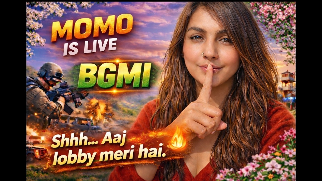 🔴❤️🥰MoMo is LIVE |🔥🥰❤️ BGMI Rank Push + Custom Rooms✨❤️😍🥰😍