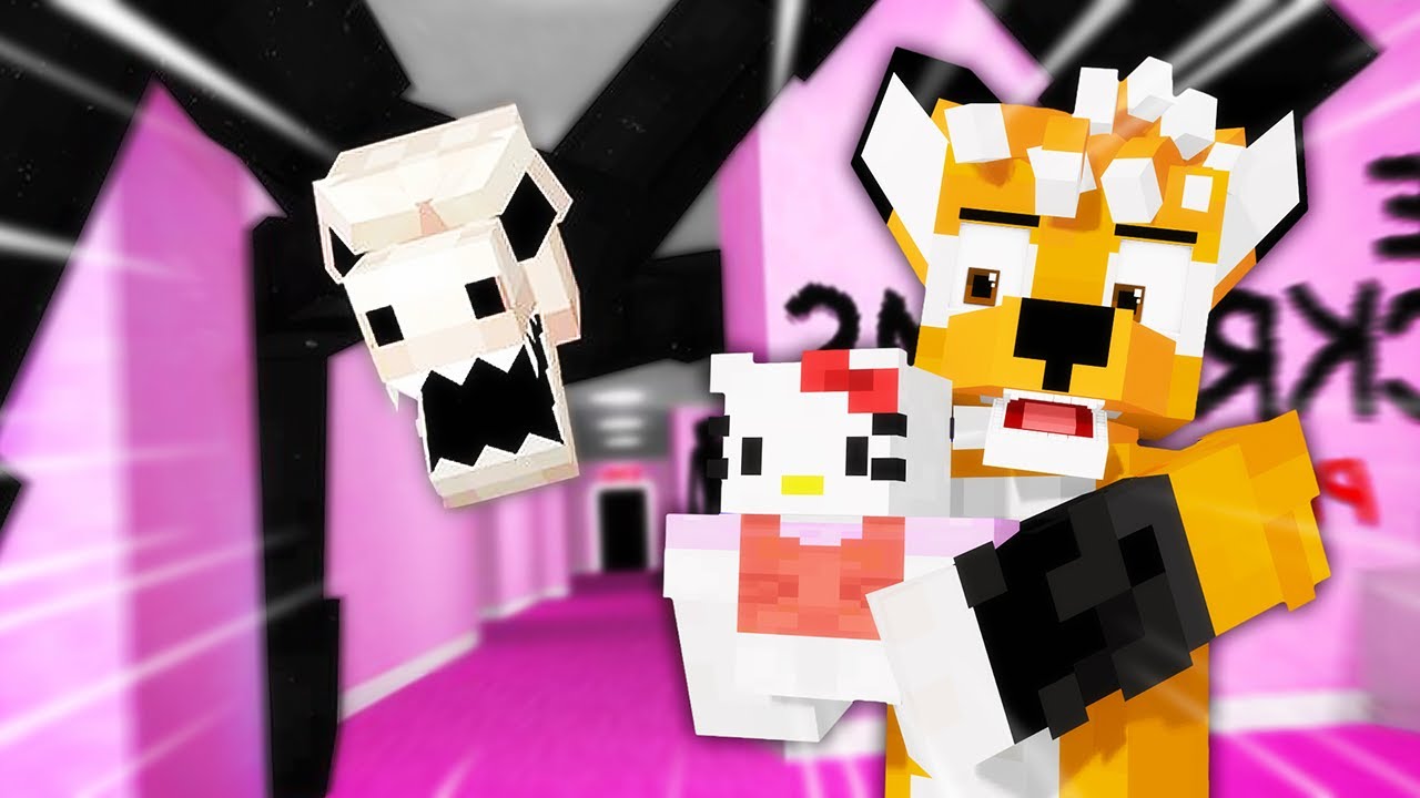 RÓŻOWE BACKROOMS Z HELLO KITTY! | MINECRAFT