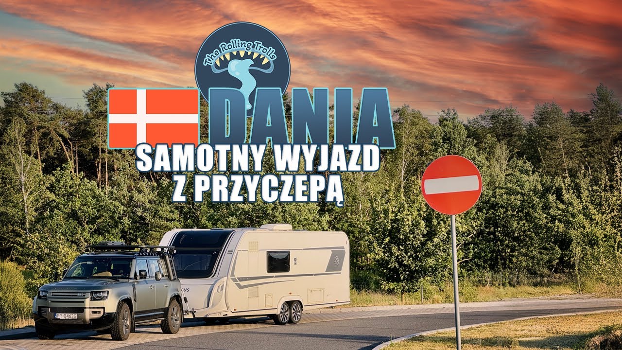 Knaus S&uuml;dwind 650 PXB i nowy Defender w drodze do Danii - karawaning w pojedynkę.