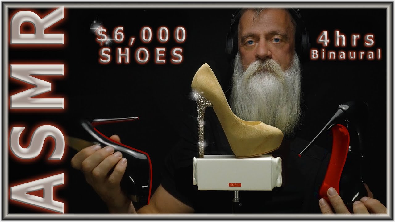 ASMR With $6,000 Shoes! Leather Sounds, Fidgeting, Rustling, Tapping Sounds and Soft Male Whispering