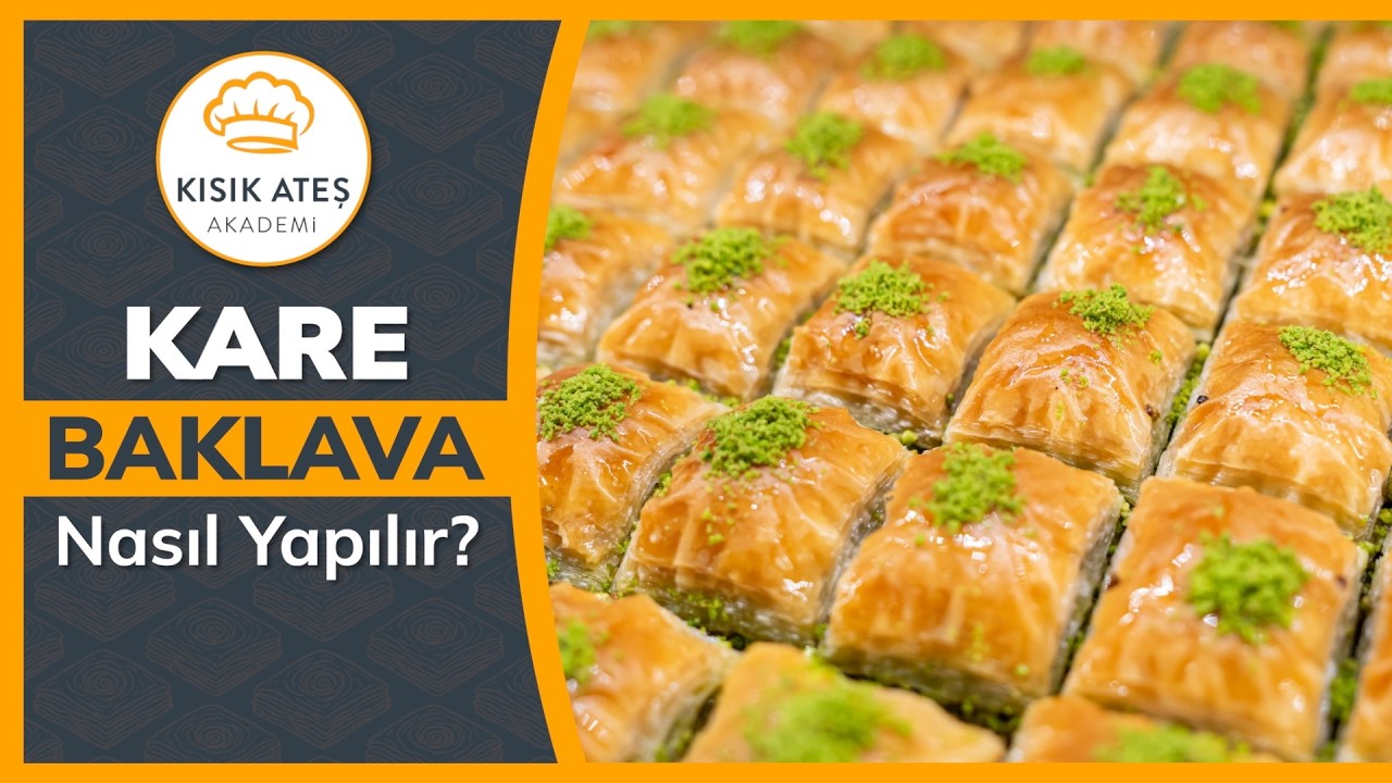 Kare Baklava Nasıl Yapılır? #baklava #baklavayapımı #kısıkateşakademitv #işbirliği