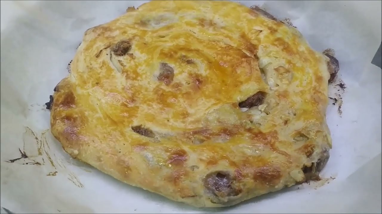 Ekşi Mayalı Türkmen Etli Petir/Etli Gatlama/Etli Ekmek/Sourdough Meat Pie