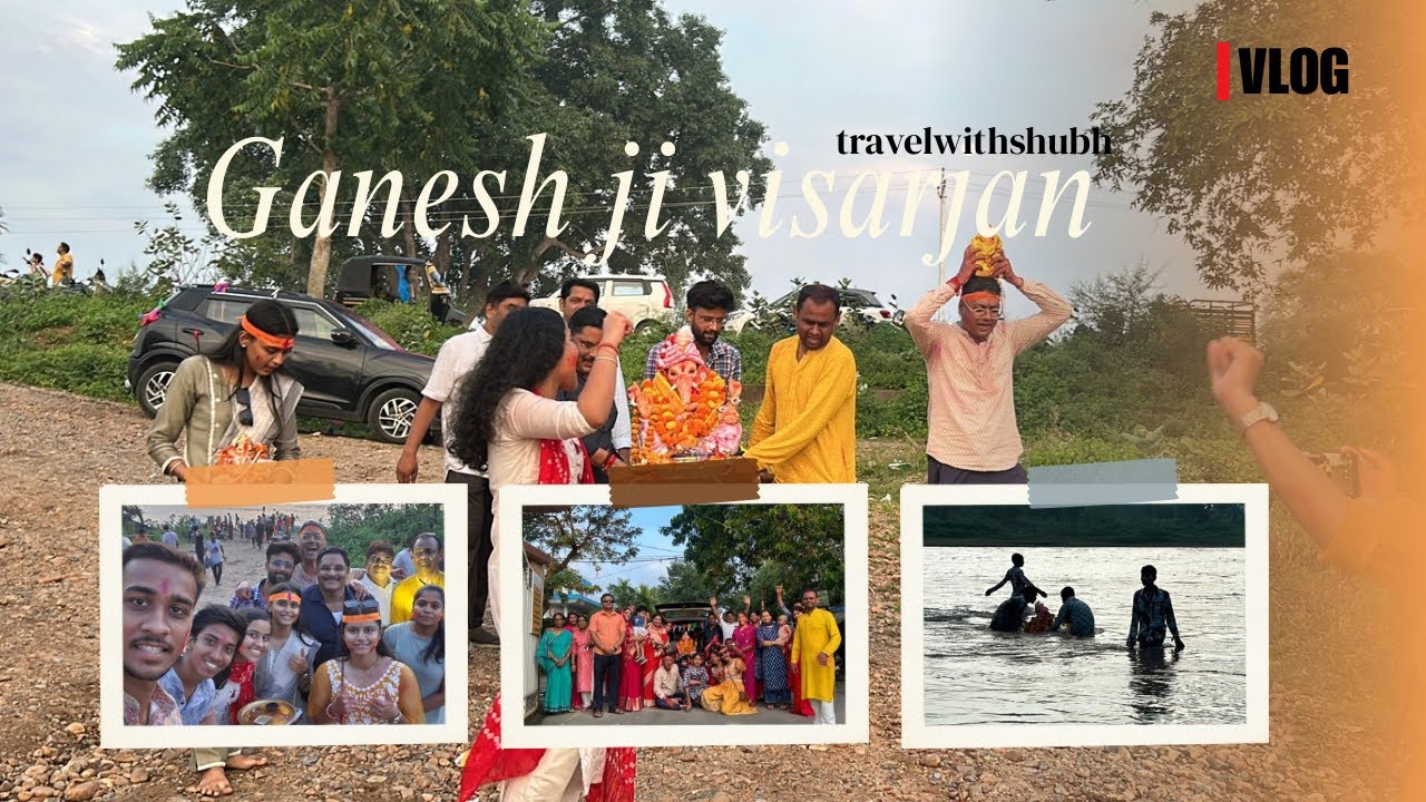 Ganesh ji visarjan vlog | travelwithshubh | 
