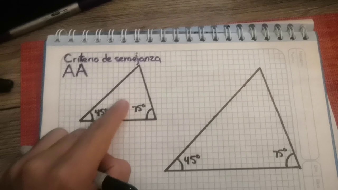 Semejanza de triángulos: Criterio AA