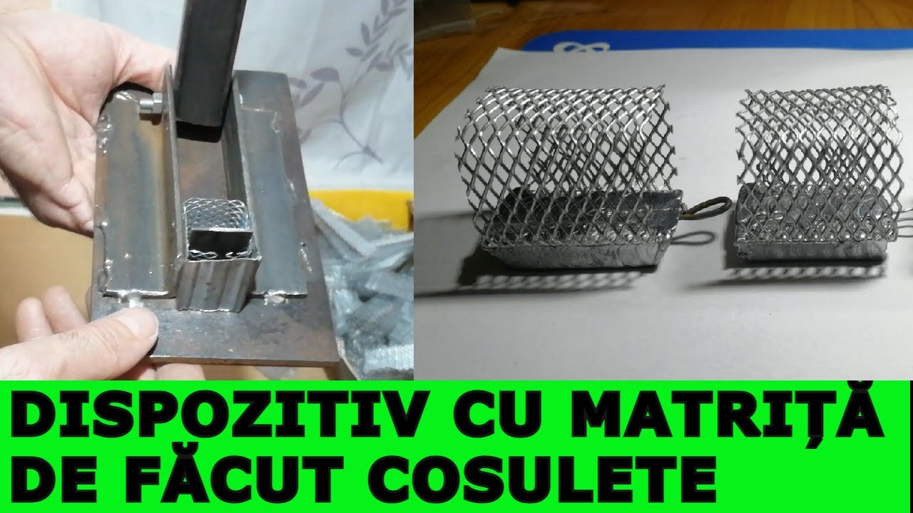 CUM SĂ FACEM COȘULEȚE și MATRIȚĂ REGLABILĂ pentru COȘULEȚELE de pescuit