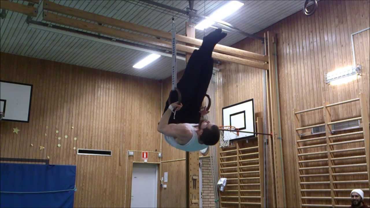 Pull Over on the Rings Followed by Backward Felge