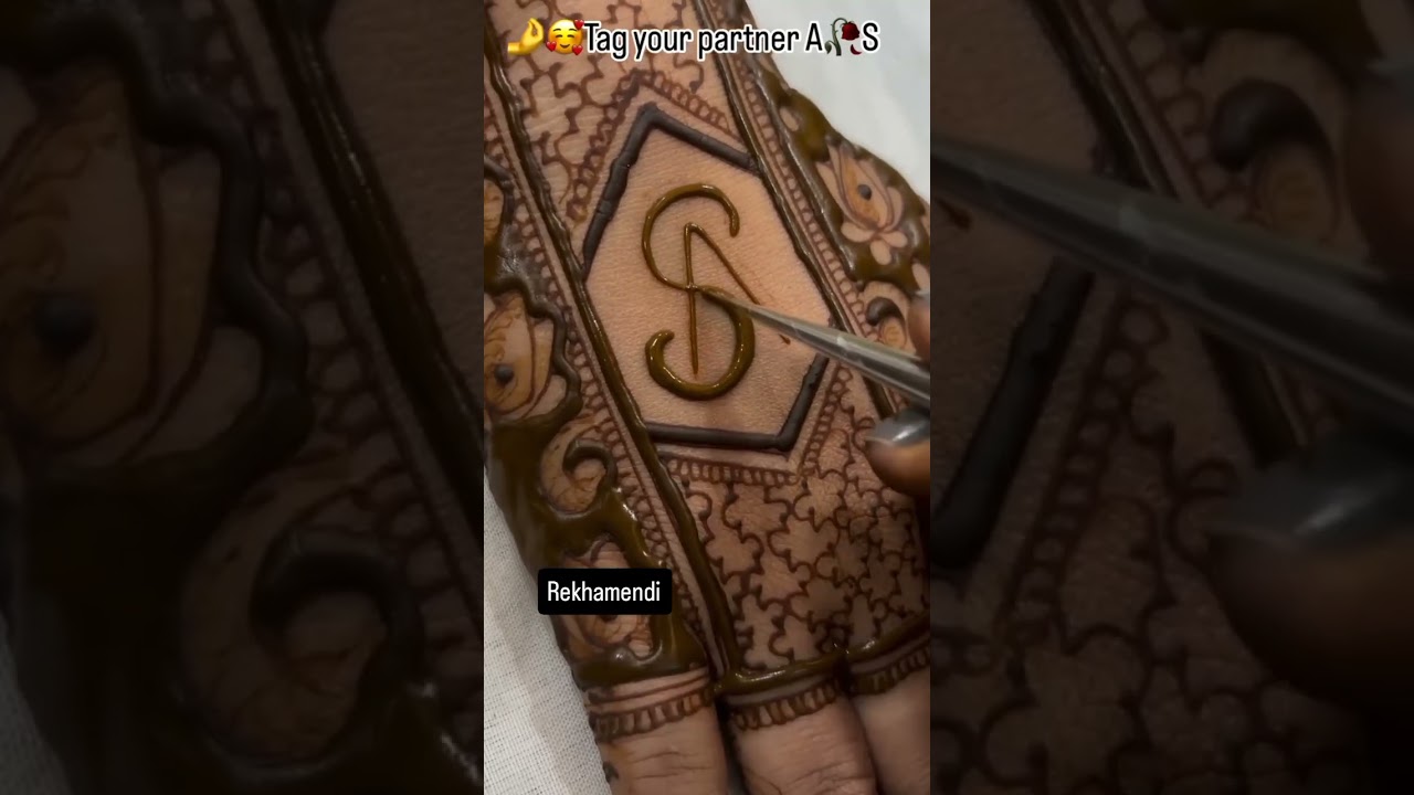 latest essay sa Naam mehandi design #mehndi #letest #name #newmahendi