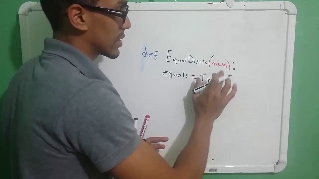Python | Si los digitos de un numero son iguales
