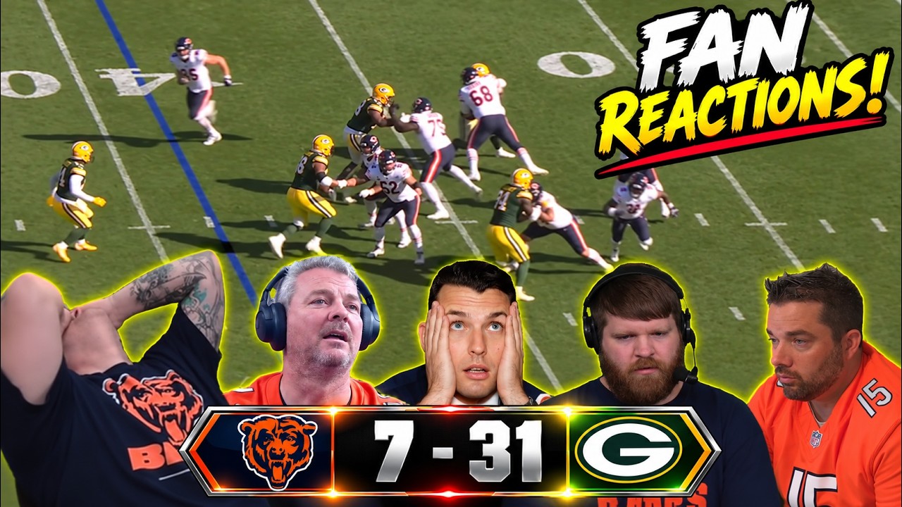 BEARS FANS WANT CALEB BACK! PACKERS DESTROY THEM 31-7 | FAN REACTIONS