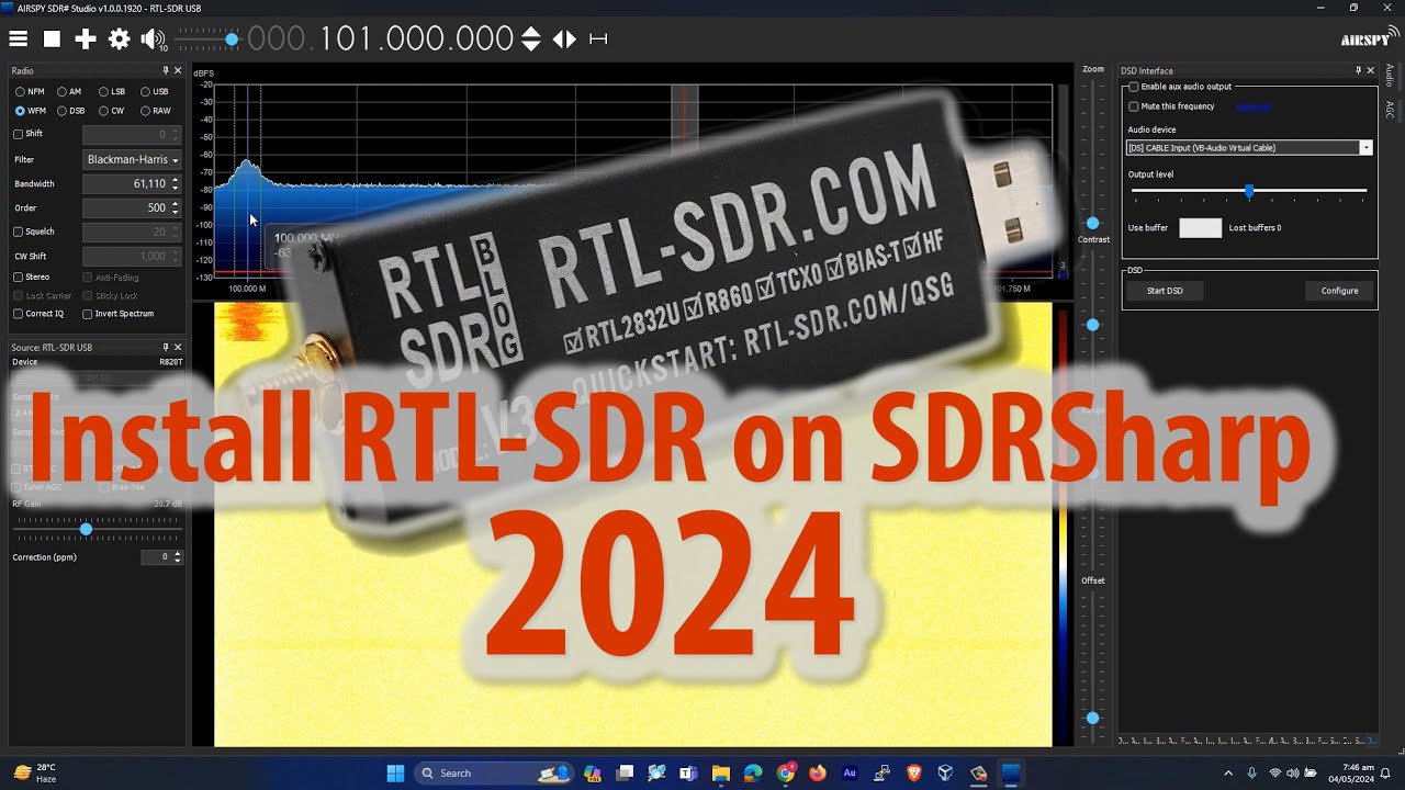 Установка RTL-SDR на SDRSharp: исправление ошибок «Не найдено» и «Устройство не выбрано» (простое...