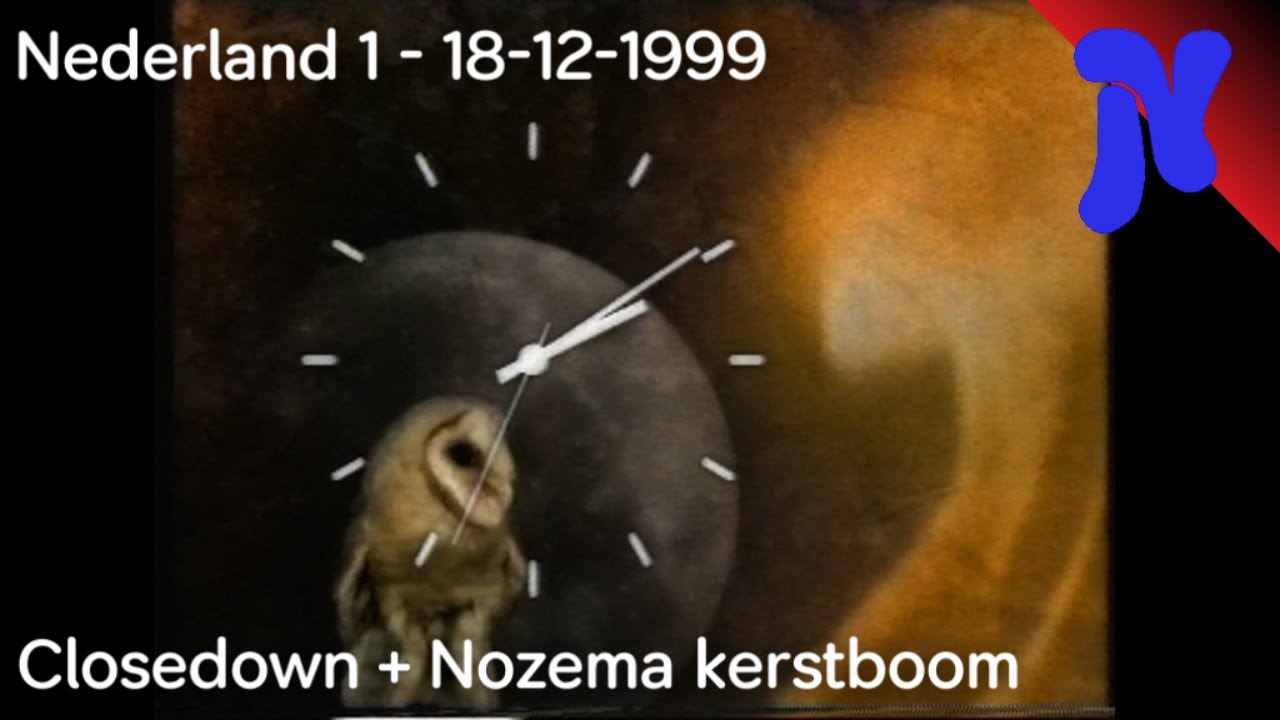 Nederland 1 closedown (18-12-1999)