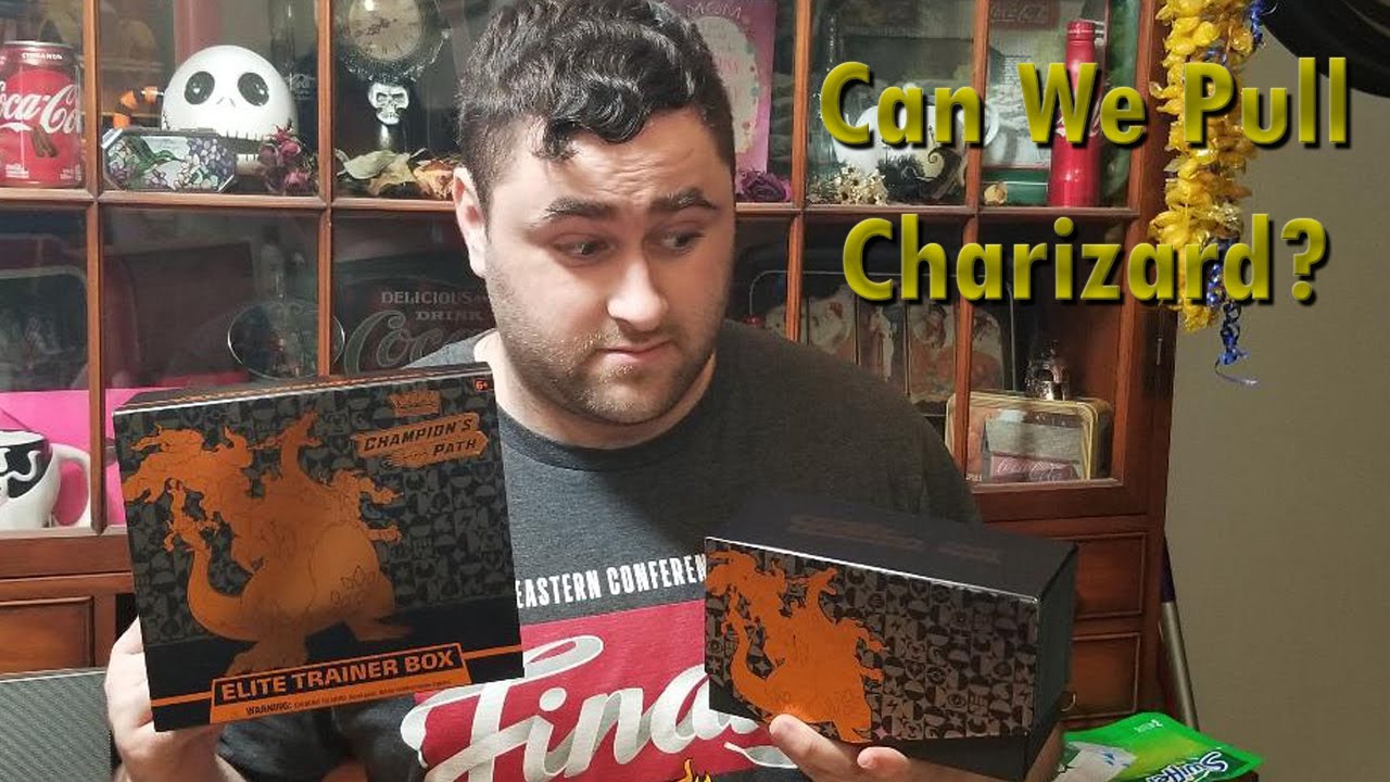 Search For Charizard! Opening Champions Path Elite Trainer Box Battle!
