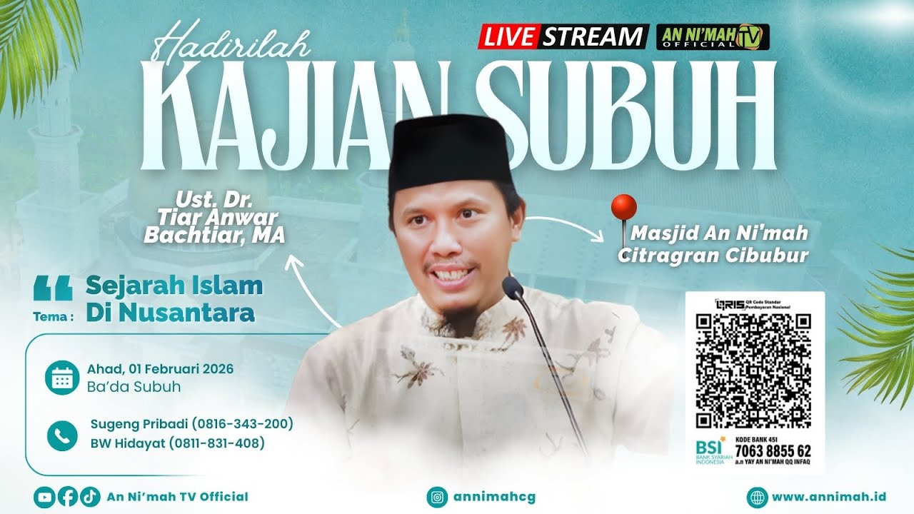 Sejarah Islam Di Nusantara | Ust. Dr. Tiar Anwar Bachtiar, MA | Kajian Subuh