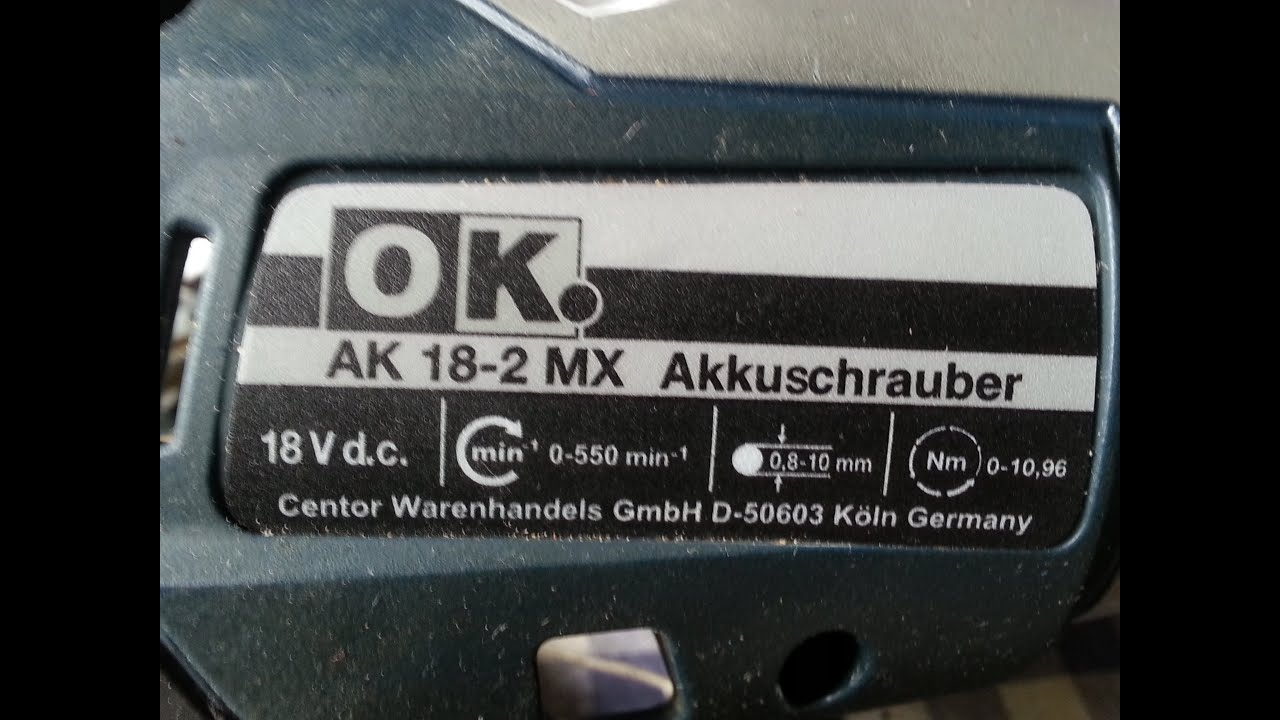 OK   AK 18 2  MX шуруповерт