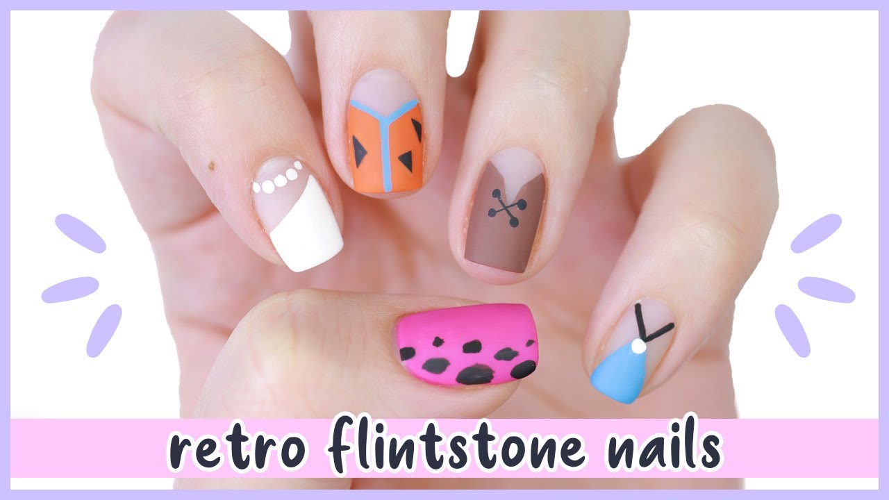 New Nail Art 2020 ♡ Retro Flintstone Nail Design!