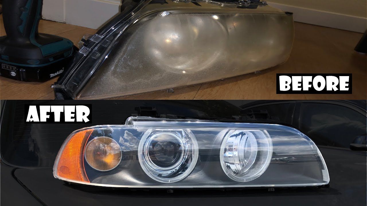 WRECKED BMW E39 M5 Headlights Look Better Than New For Only $140!!
