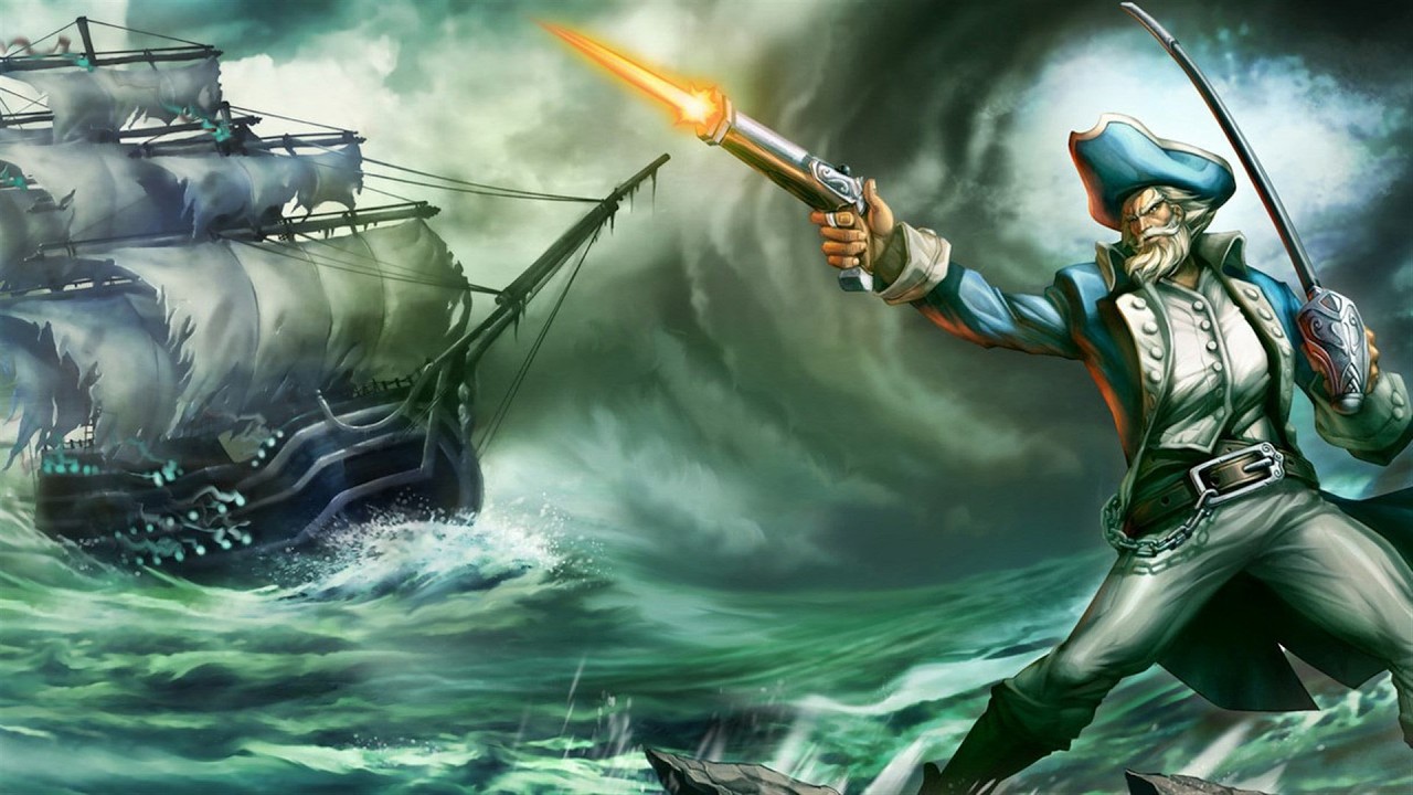 Trang Phục Gangplank Lão Tướng