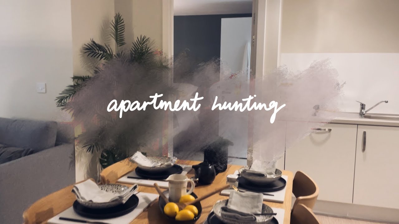 come apartment hunting with me in Manchester, UK! viewings for 1-bed & 2-bedrooms flats