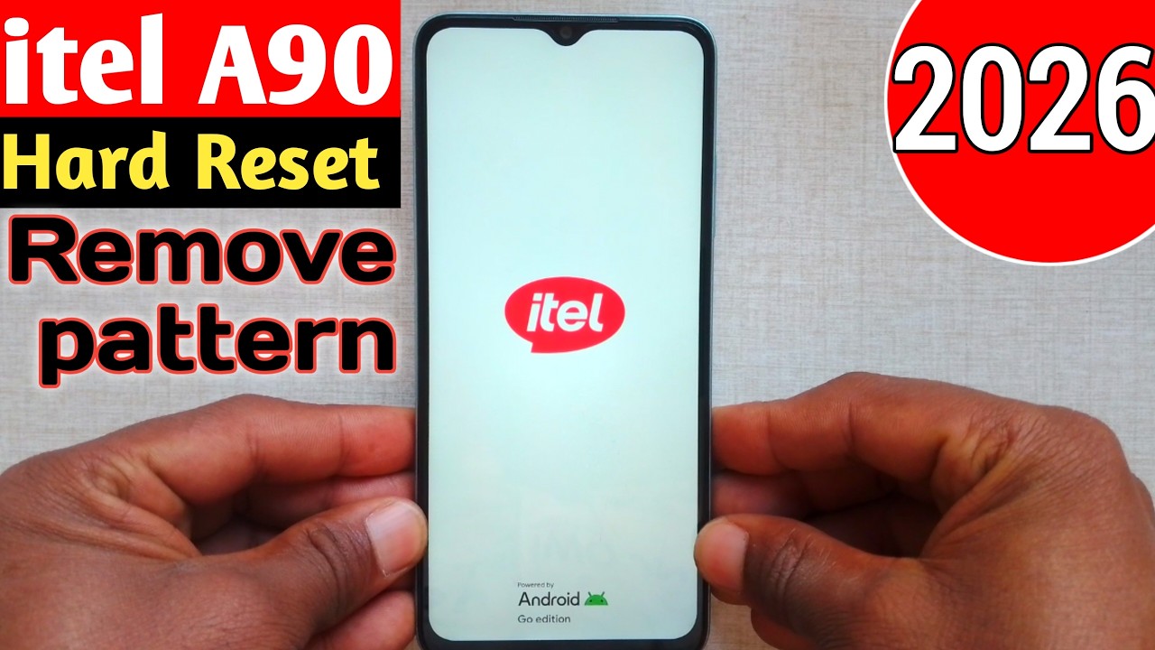 Itel A90 (A6610L) Hard Reset Unlock Pattern without PC Easy Way #2026