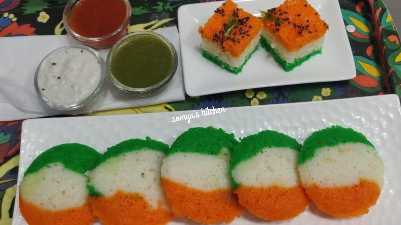 Tri colour Idli Recipe -Tri colour Dhokla Recipe - Tri Colour Idli /Dhokla Recipe-Quick n easy