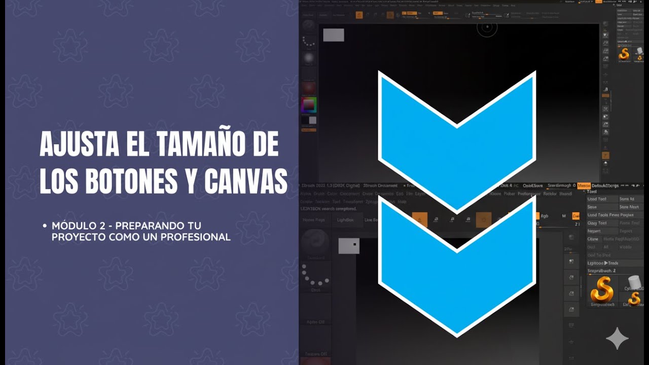 ZBrush desde CERO | Ajusta el tamaño del lienzo y botones a tu gusto (Demo Gratis)