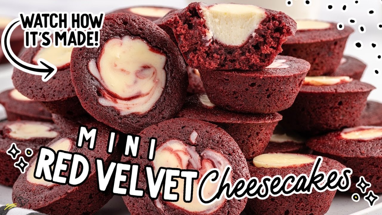 Mini Red Velvet Cheesecake - Best Dessert for any Occasion