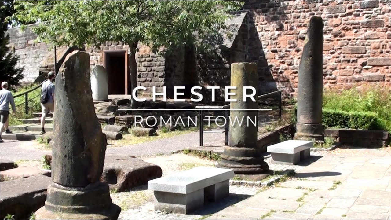 Discover Chester Roman Town -Cheshire. Wall Walk and Tour inc Ampitheatre, Museum. Roman Britain.