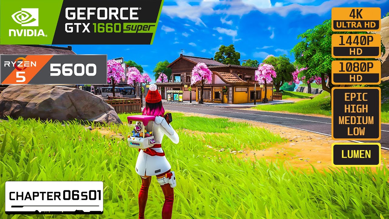 FORTNITE - GTX 1660 SUPER - RYZEN 5 5600