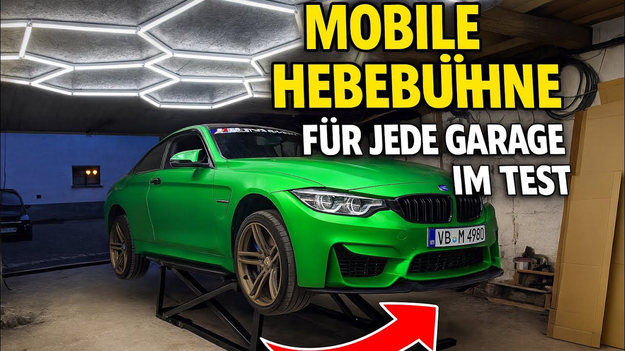 Endlich eine eigene Mobile Hebeb&uuml;hne | KROFtools Mobile Scherenhebeb&uuml;hne 2500kg