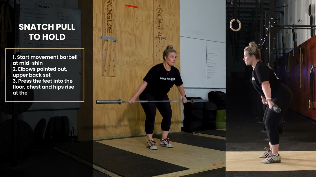 Snatch Pull to Hold | Olympic Weightlifting Exercise Demo