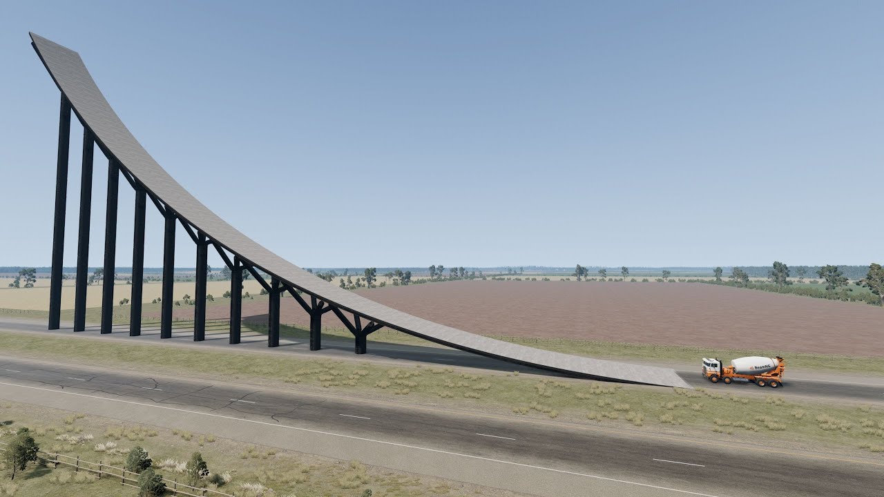 Mobil vs Ramp#4 - BeamNG Drive