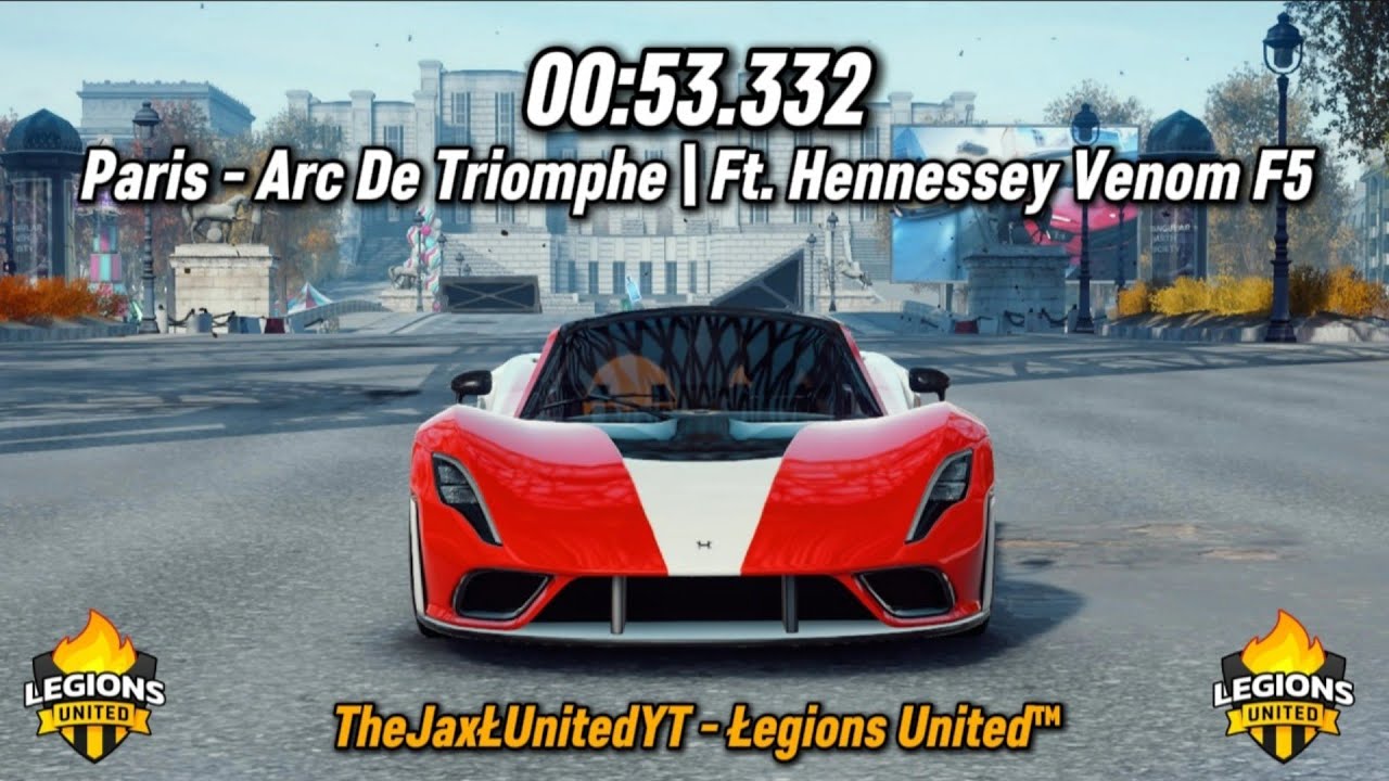 Paris - Arc De Triomphe | 1 Lap | Ft. Hennessey Venom F5 | (00:53.332) | Asphalt Legends UNITE
