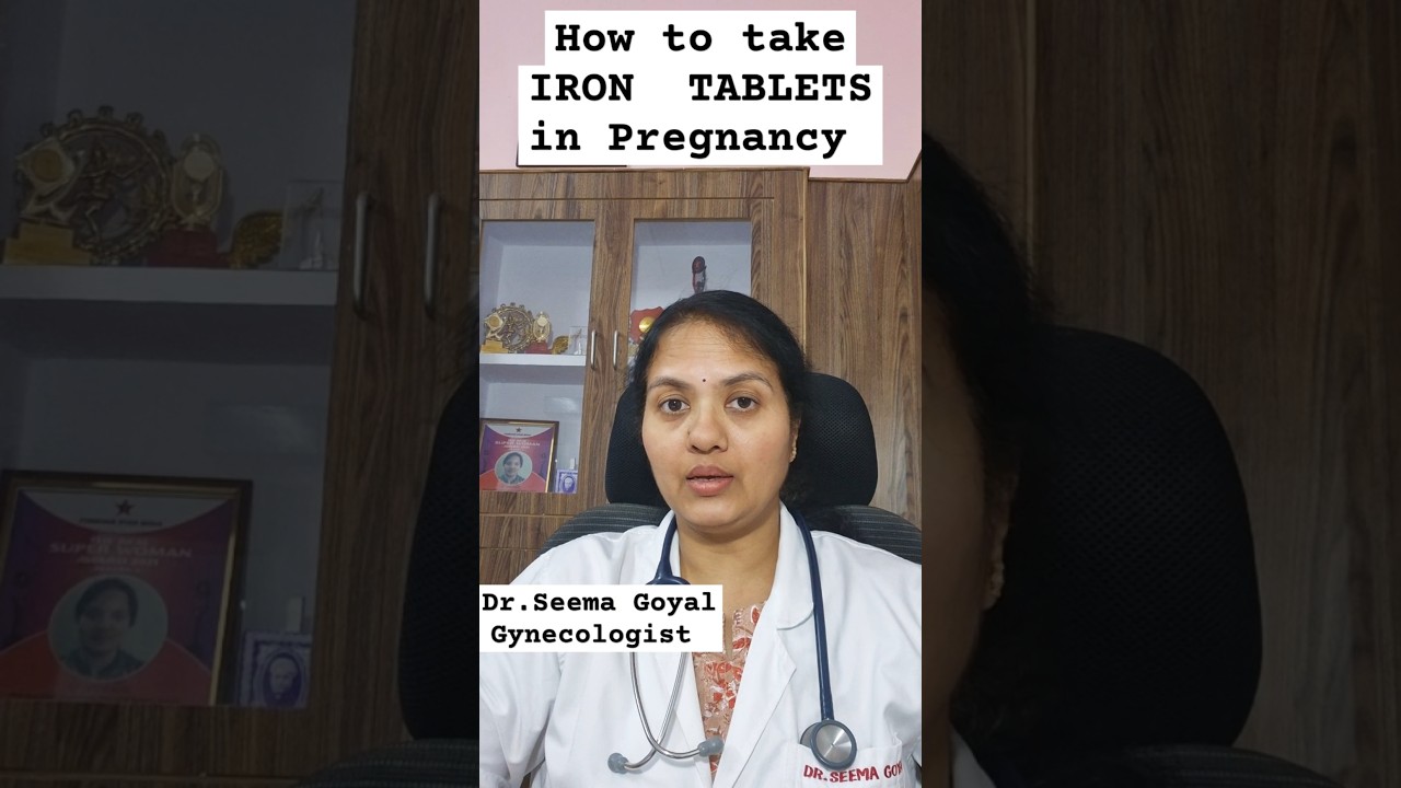 How to take IRON TABLETS in pregnancy