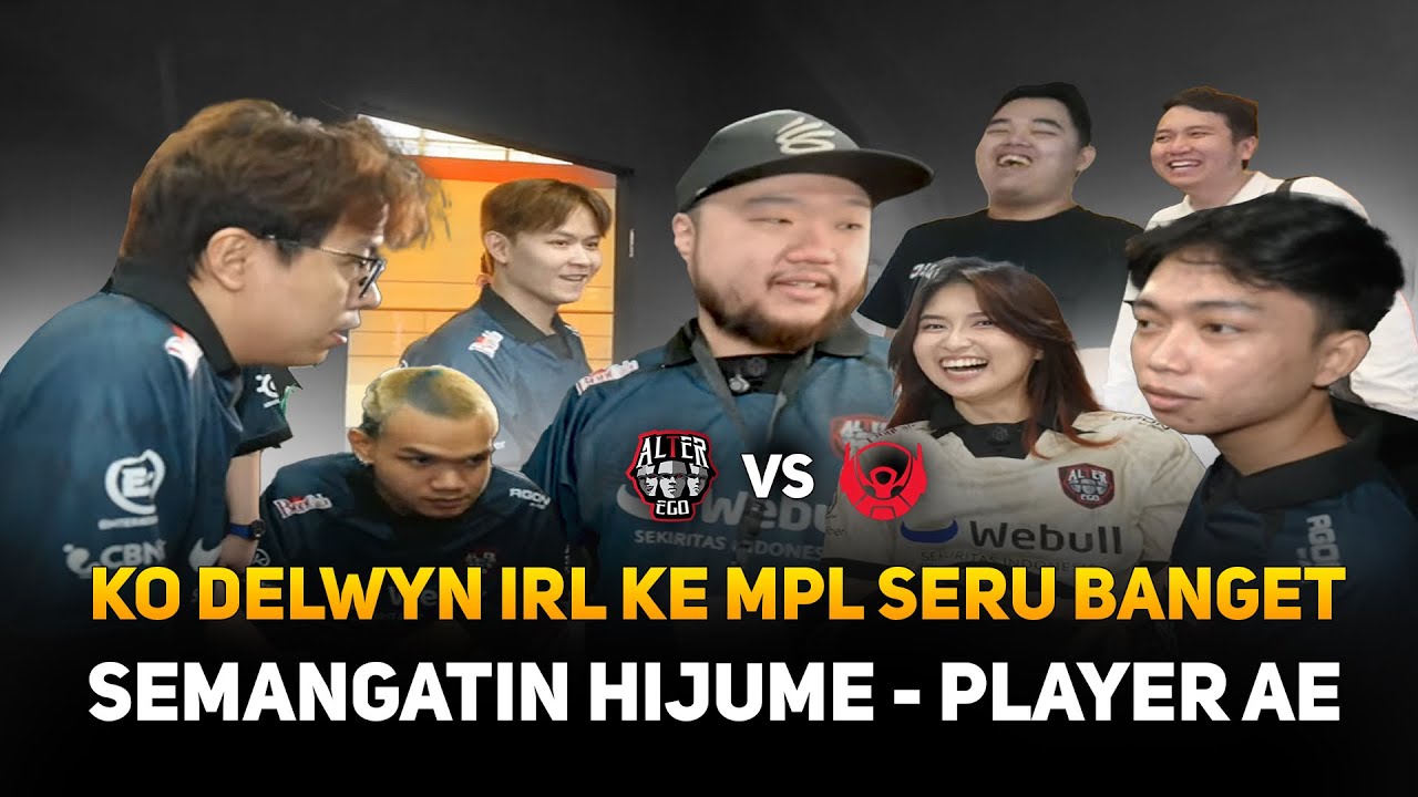 KO DELWYN IRL KE STAGE MPL SERU BANGET ! SEMANGATIN HIJUME & PLAYER AE ! KETEMU R7, BALOYSKIE, ADI