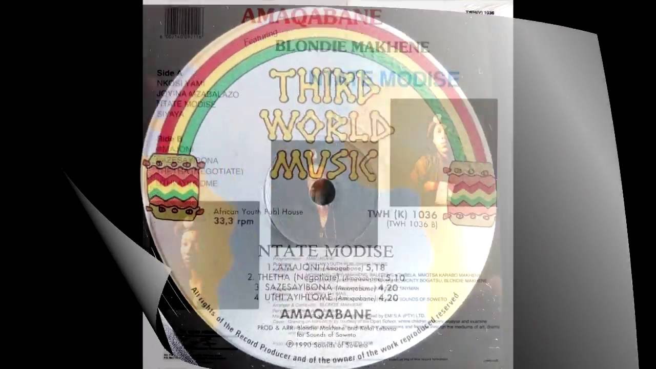 Amaqabane Featuring Blondie Makhene - Ntate Modise (SA 1990 African Zulu-Funk Bayou-Funk)