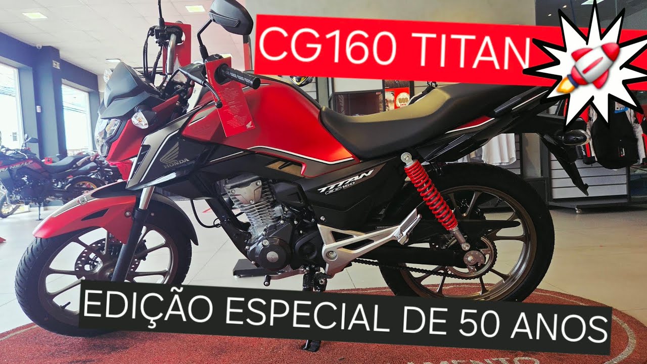 NOVA CG160 TITAN EDIÇÃO ESPECIAL 50 ANOS LANÇAMENTO 2026 HONDA SPECIAL EDITION #cg160 #honda