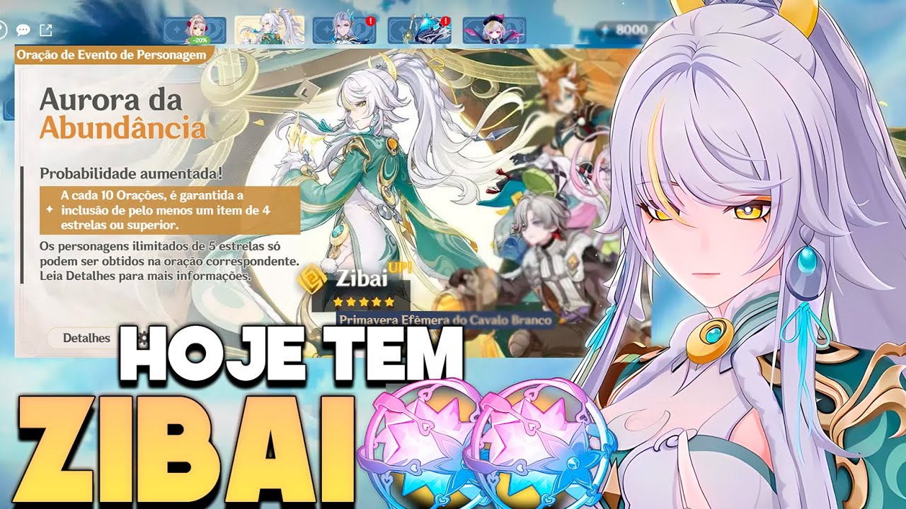 🔴MAIN ZIBAI Chegou! SE LIGA NESSE TIME BORA TESTAR??  | Genshin Impact 6.3