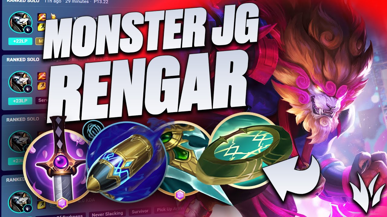S+ RENGAR JUNGLE Build Is Only For The HUNTERS! | How To Play ASSSASSIN Junglers Full Guide