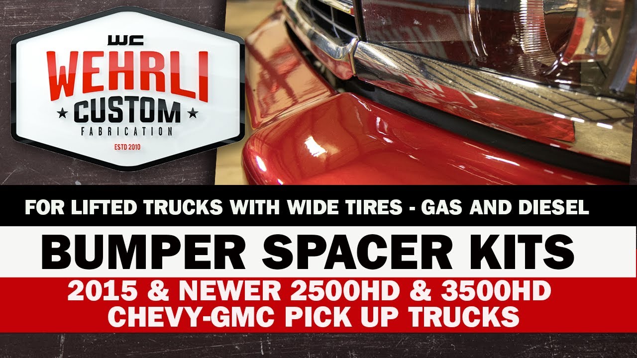 Fit bigger wheel and tires with less lift, trimming or rubbing on GM HD trucks